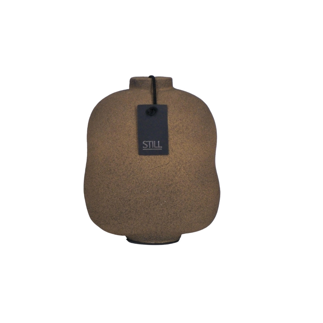 Flat Organic Vase L Latte