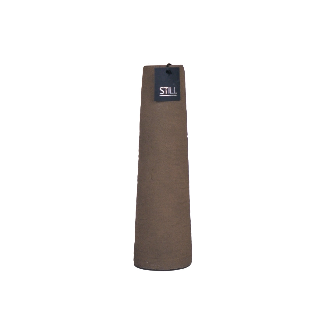 Carv Tall Vase 40 Espresso