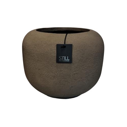 Round Low Planter 30 Espresso