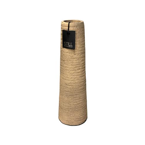 Carv Tall Vase 60 Latte