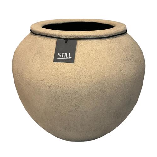 Round Gentong Slim Planter L Latte