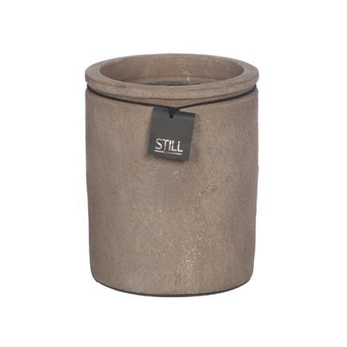 Cilinder Pot Planter M Dark