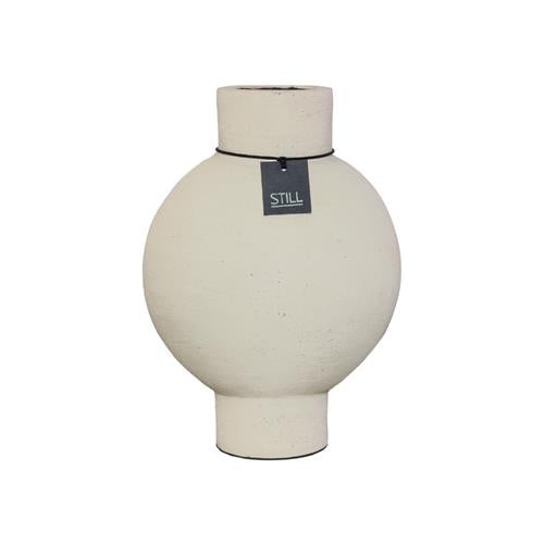 Bol Vase Oval L Beige
