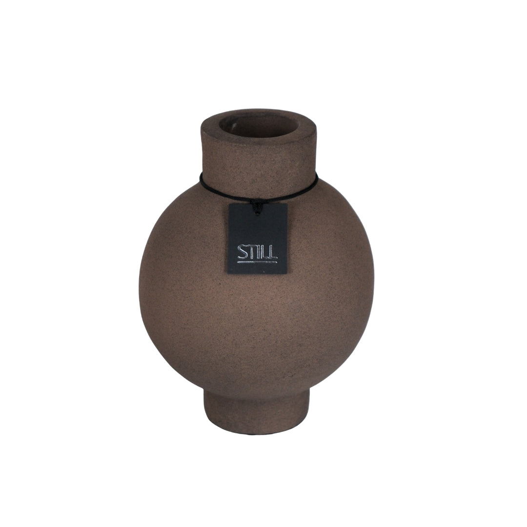Bol Vase Oval M Espresso