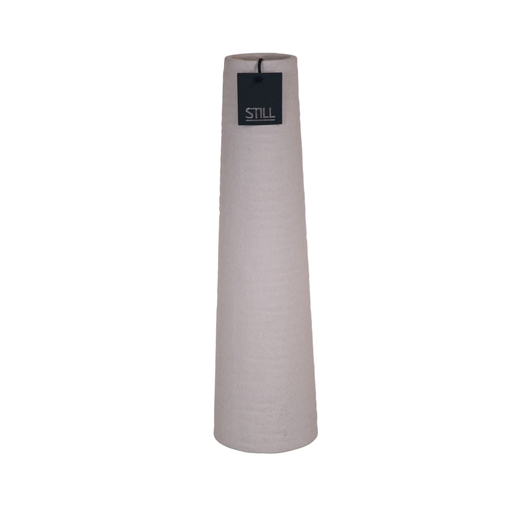 Carv Tall Vase 50 Beige