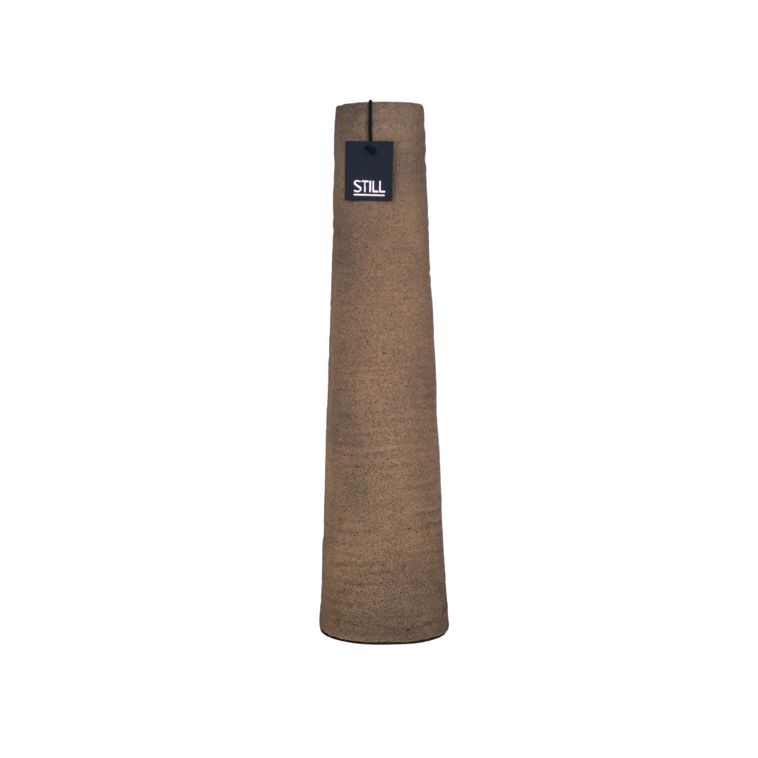 Carv Tall Vase 50 Latte