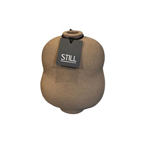 Flat Organic Vase L Espresso