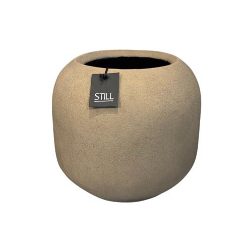 Round Low Planter 30 Latte
