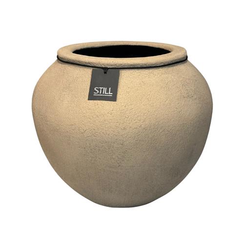 Round Gentong Slim Planter M Latte