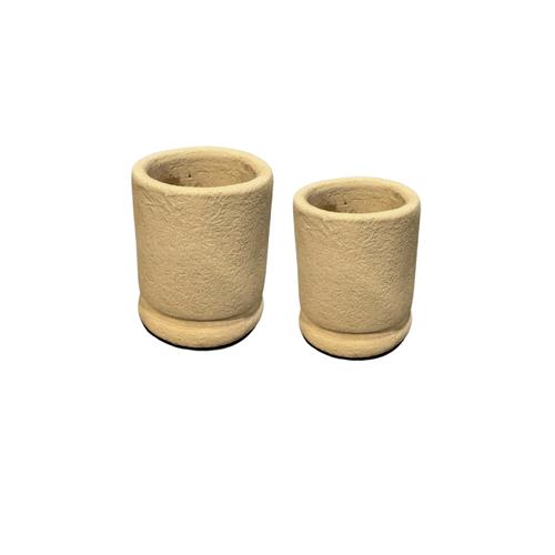 High Tea Candle Holder L/M Set Butter