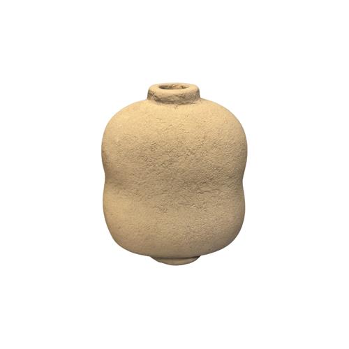 Flat Organic Vase M Butter