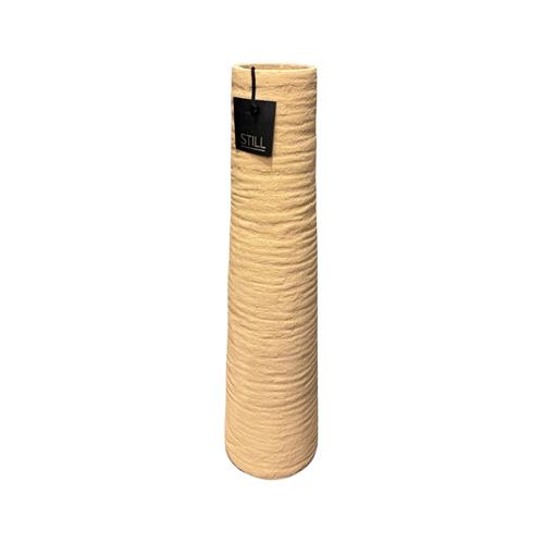 Carv Tall Vase 60 Butter