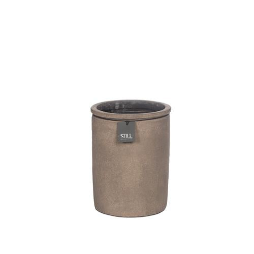 Cilinder Pot Planter L Dark