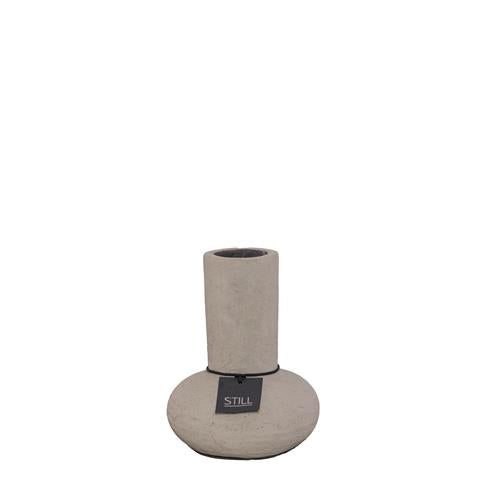 Low Vase M Taupe