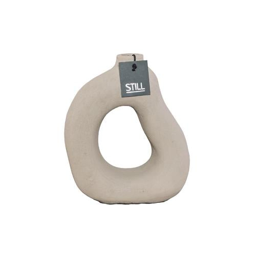D Vase L Taupe